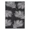 World Rug Gallery Contemporary Palm Leaves Textured Flat Weave Indoor/Outdoor Area Rug 5' X 7' Black 111BLACK5X7 - alternate 7